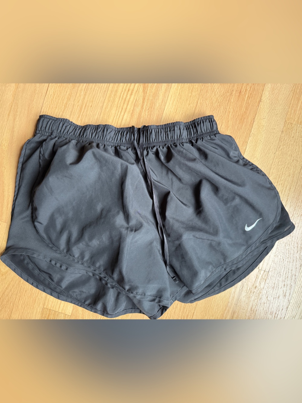 Nike Black Women's Athletic Shorts with Reflective Swoosh